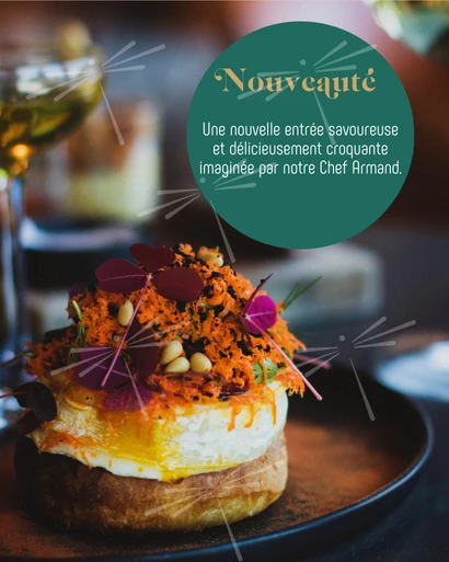 Publication Instagram pour restaurant - Lac d'Annecy